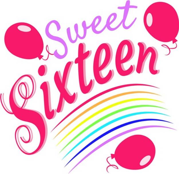 Picture of Sixteen Sweet Sixteen SVG File