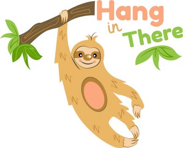Picture of Sloth Hang In There SVG File