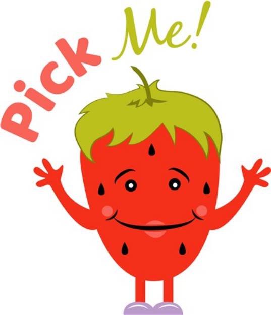 Picture of Strawberry Pick Me! SVG File