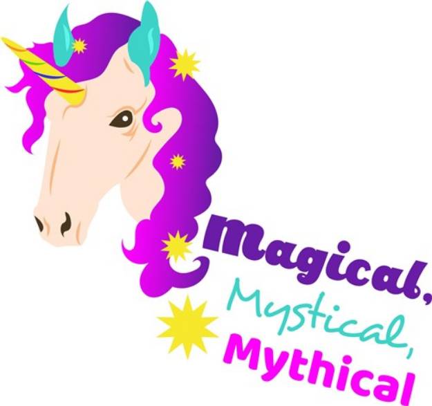 Picture of Unicorn Magical Mystical Mythical SVG File