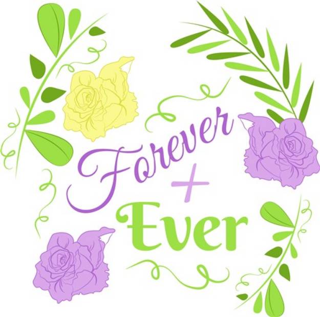 Picture of Wedding Florals Forever + Ever SVG File