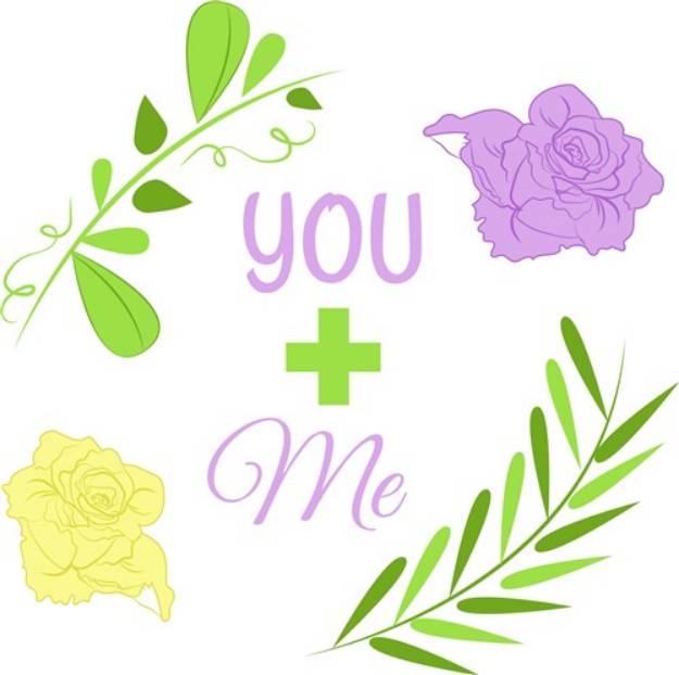 Picture of Wedding Florals You + Me SVG File