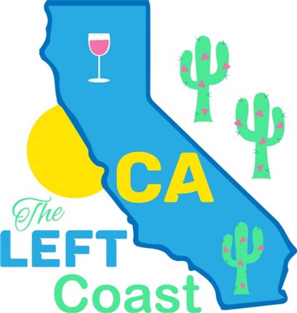 Picture of California The Left Coast SVG File