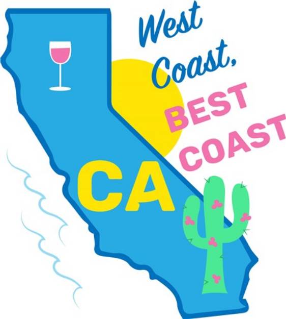 Picture of California West Coast Best Coast SVG File