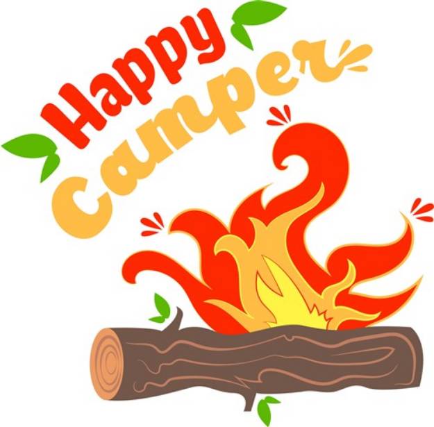 Picture of Campfire Happy Camper SVG File