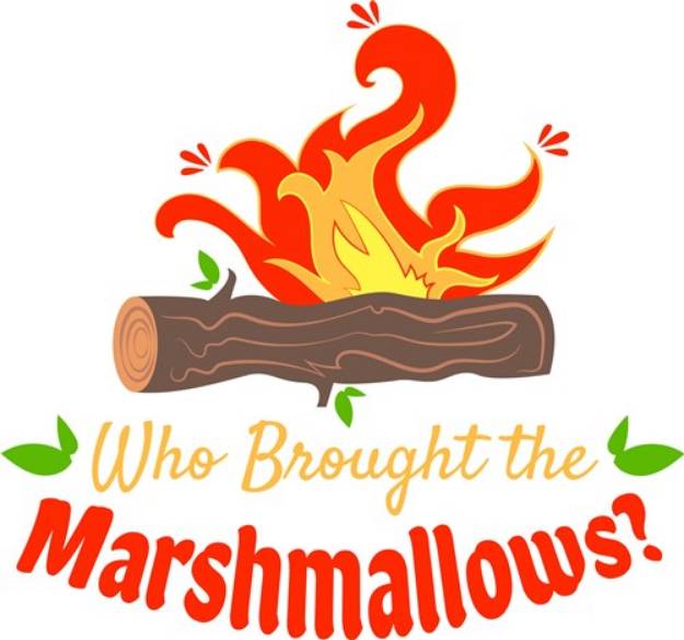 Picture of Campfire Who Brought The Marshmallows SVG File