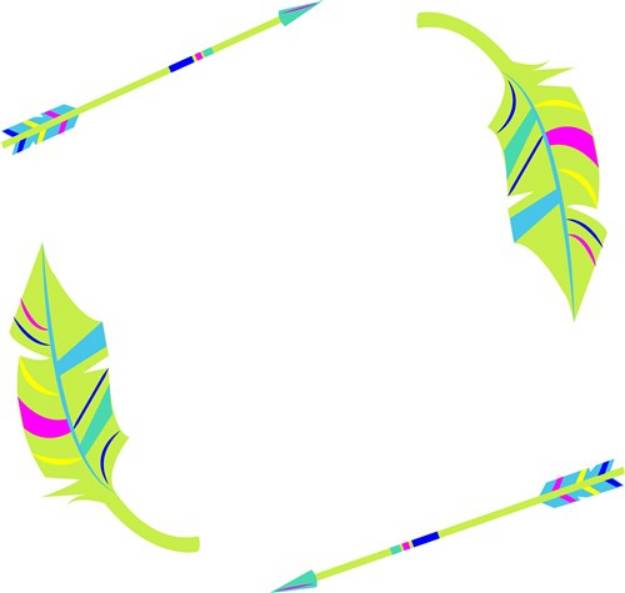 Picture of Feather Arrow Border Base SVG File
