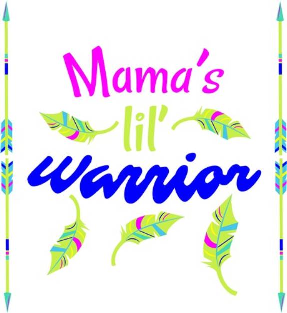 Picture of Mama s Lil Warrior SVG File