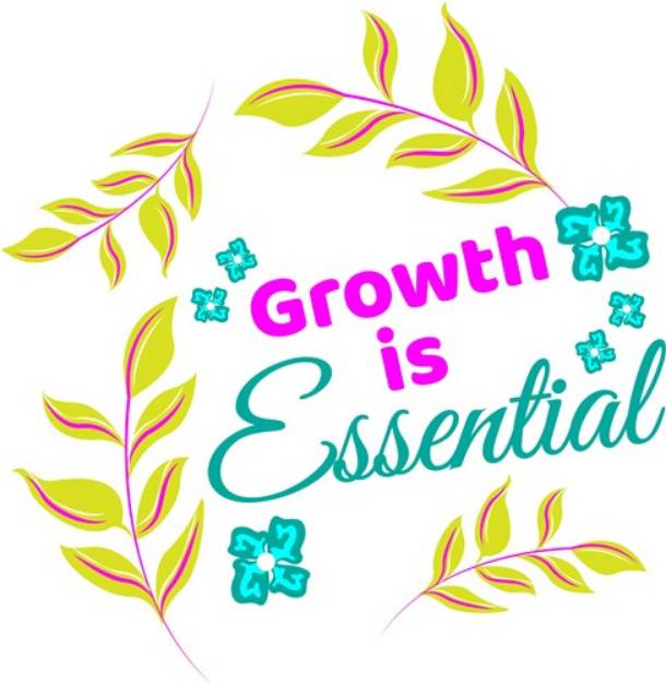 Picture of Florals Growth Is Essential SVG File