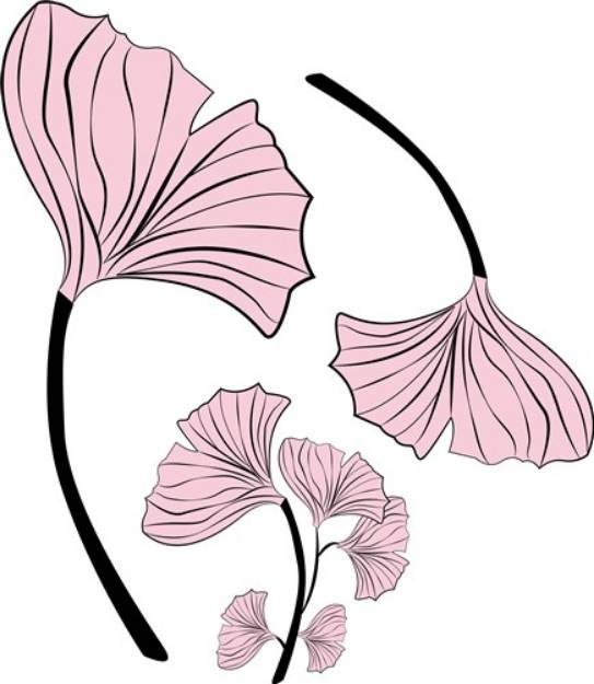 Picture of Ginkgo Leaves SVG File