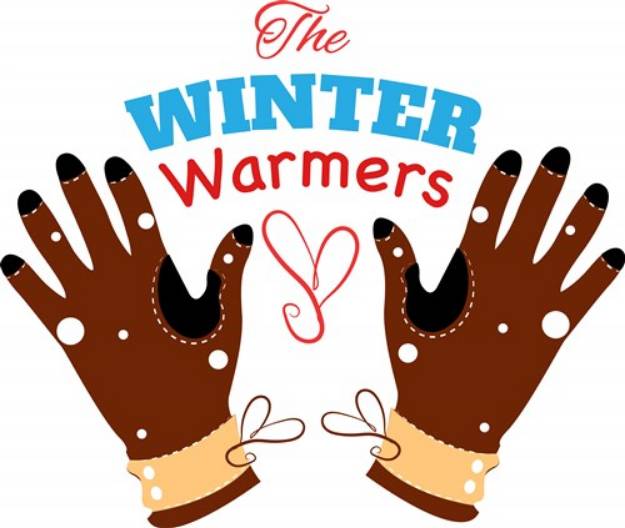 Picture of Glove The Winter Warmers SVG File