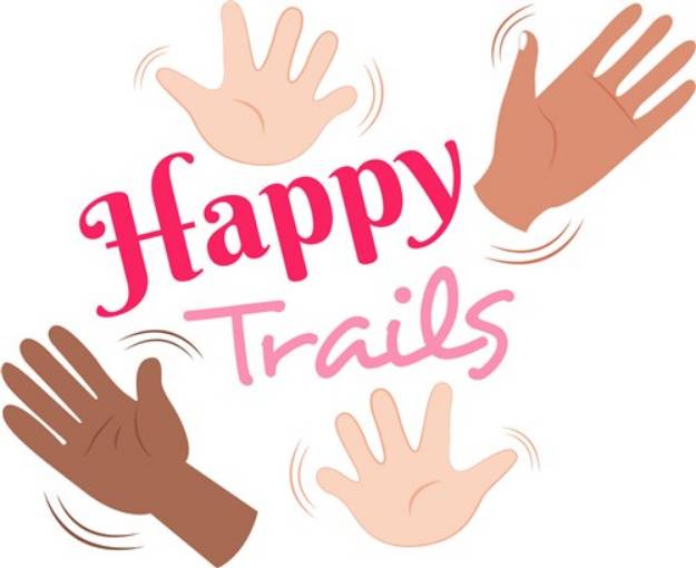 Picture of Good Bye Happy Trails SVG File