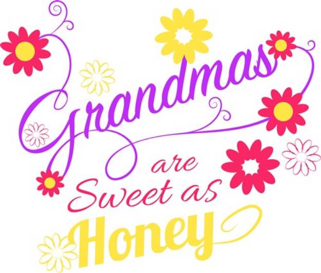 Picture of Grandmas Are Sweet As Sugar SVG File