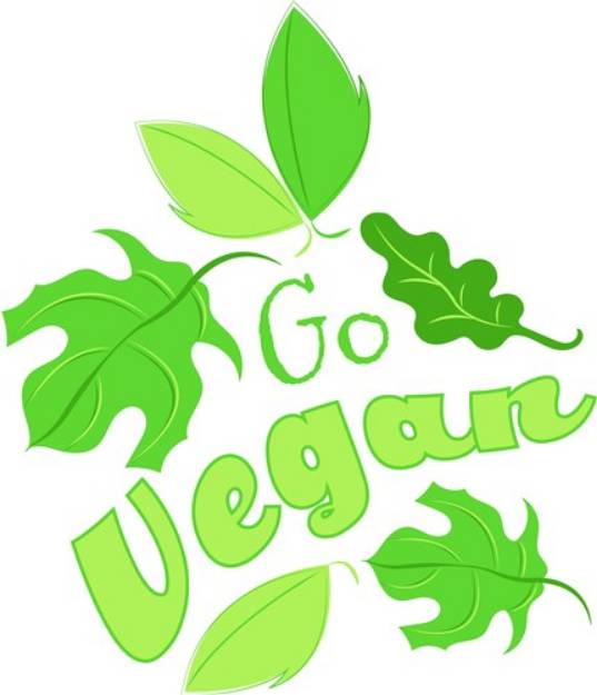 Picture of Go Vegan SVG File