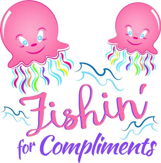 Picture of Fishin For Compliments SVG File