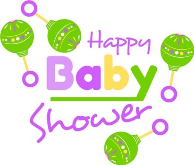 Picture of Happy Baby Shower SVG File