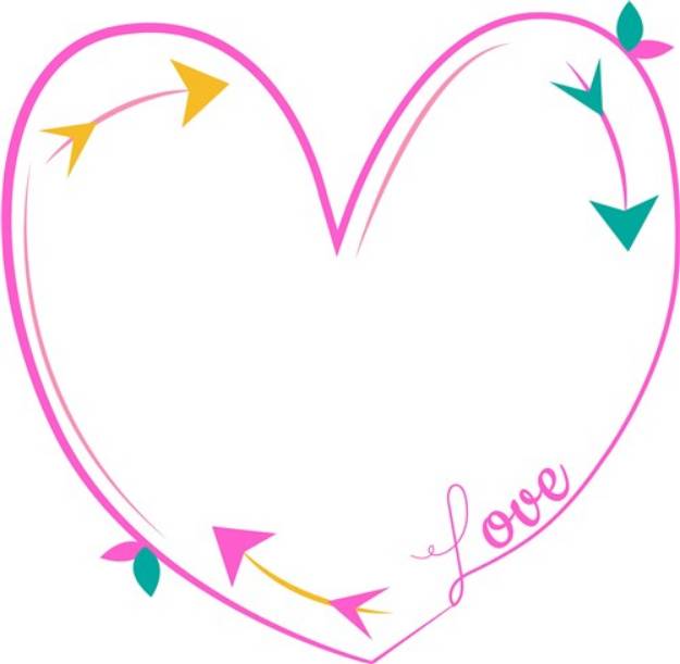 Picture of Line Heart SVG File