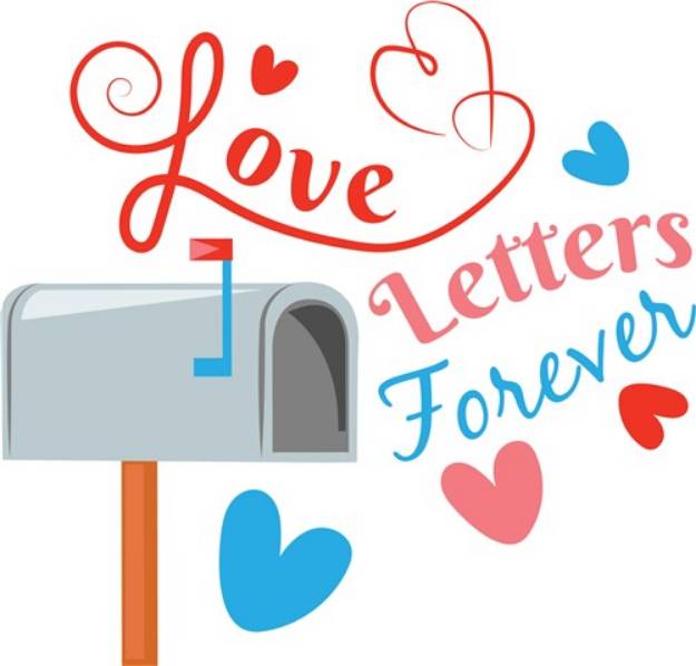 Picture of Love Letters Forever SVG File