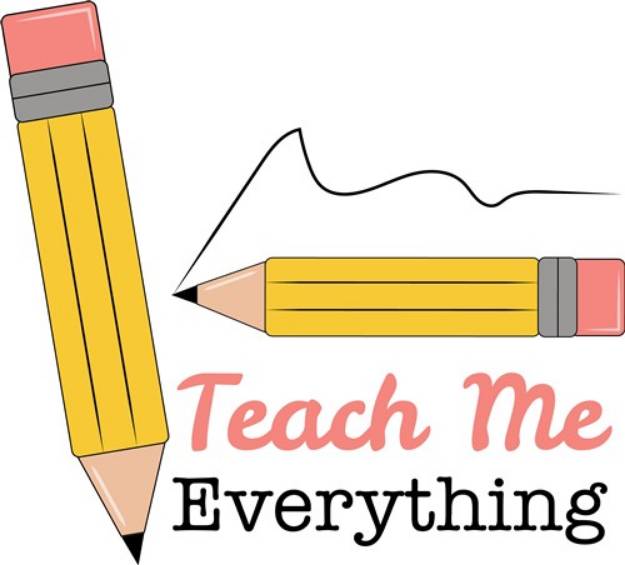 Picture of Pencil Teach Me Everything SVG File