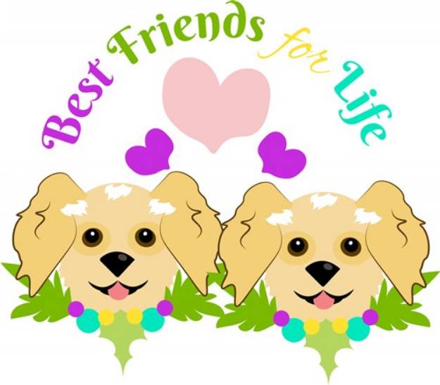 Picture of Dog Best Friends For Life SVG File