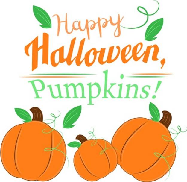 Picture of Happy Halloween Pumpkins SVG File
