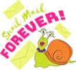 Picture of Snail Mail Forever SVG File