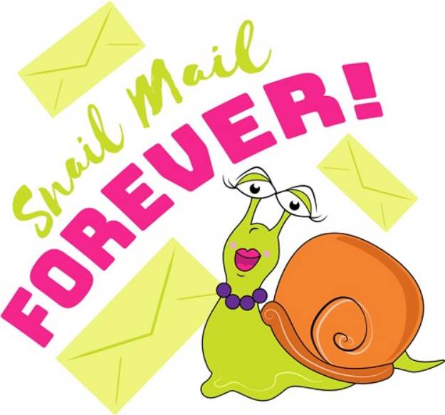 Picture of Snail Mail Forever SVG File