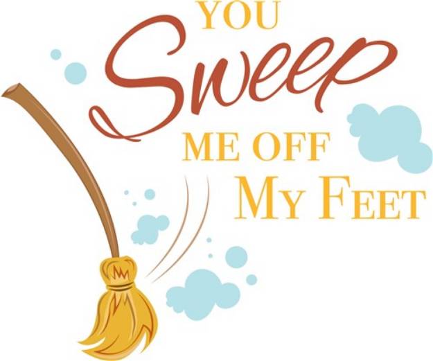 Picture of You Sweep Me Off My Feet SVG File