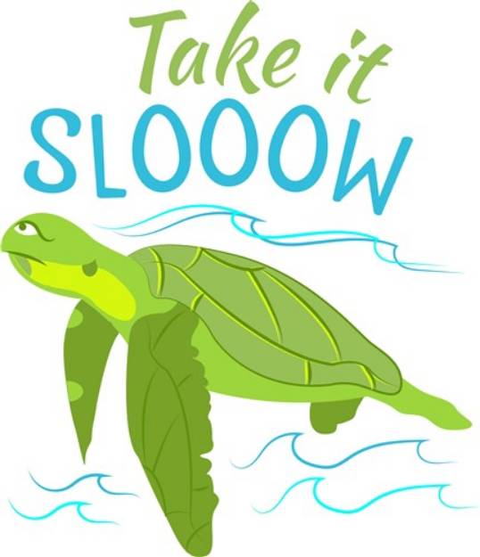 Picture of Turtle Take It Slow SVG File