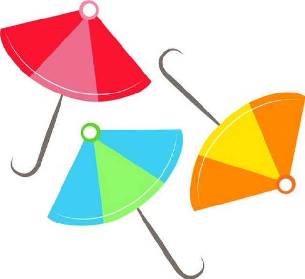 Picture of Umbrellas SVG File