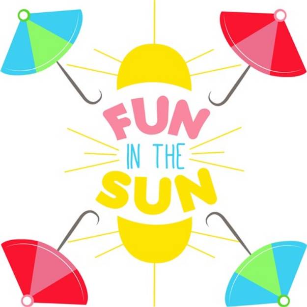 Picture of Umbrellas Fun In The Sun SVG File
