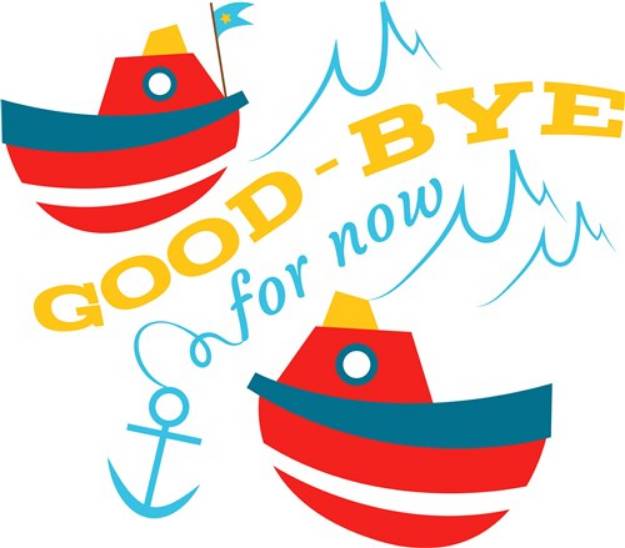 Picture of Boat Good Bye For Now SVG File