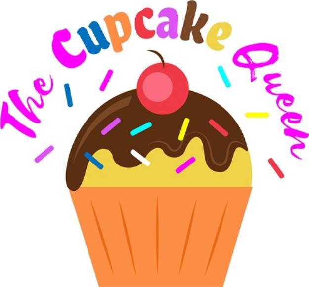 Picture of The Cupcake Queen SVG File