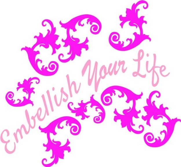 Picture of Fleur Embellish Your Life SVG File