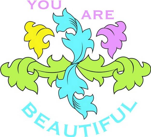 Picture of Flourish You Are Beautiful SVG File