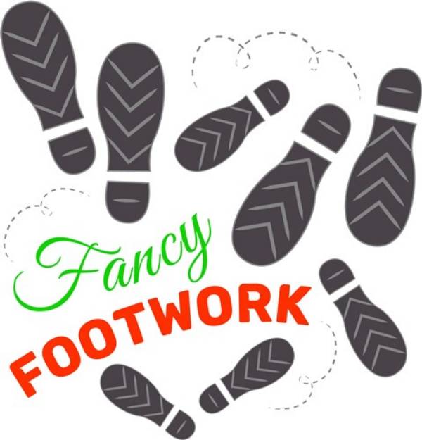 Picture of Footprints Fancy Footwork SVG File