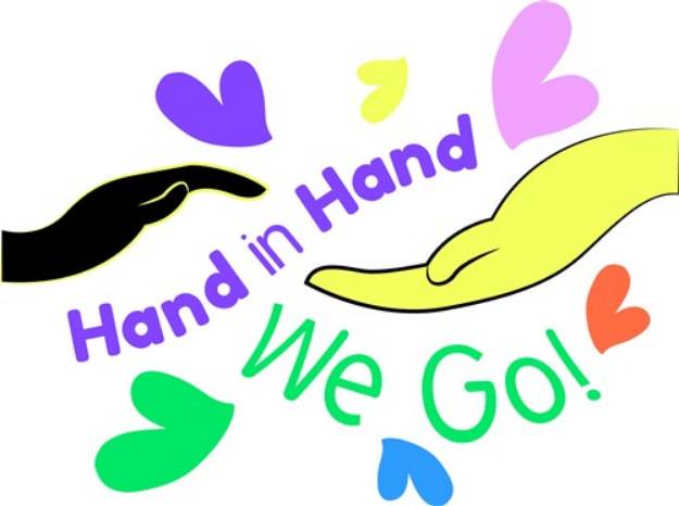 Picture of Hand In Hand We Go SVG File