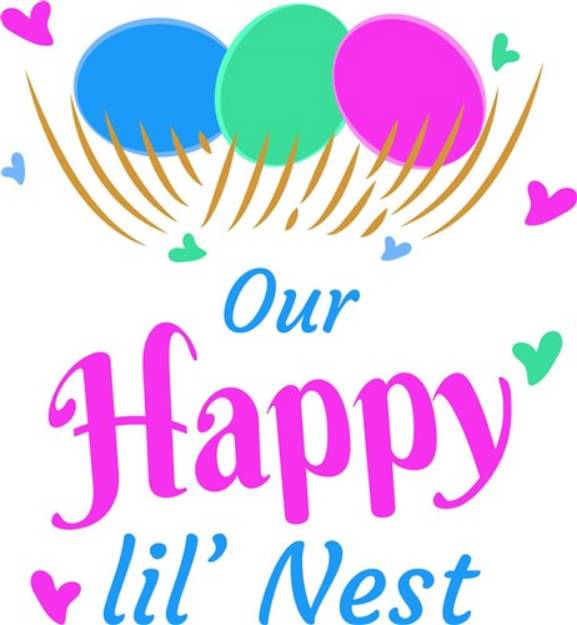 Picture of Our Happy Little Nest SVG File