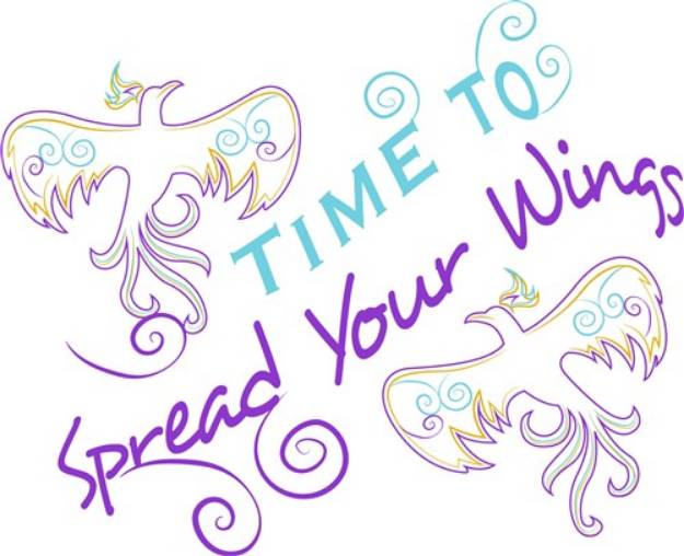 Picture of Time To Spread Your Wings SVG File