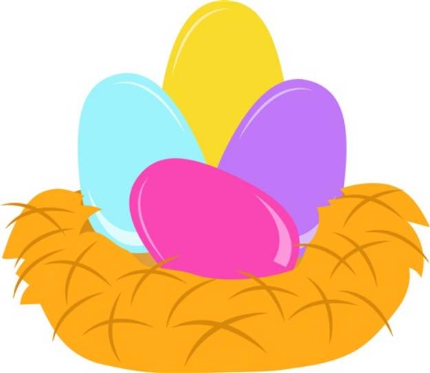 Picture of Nest Eggs SVG File