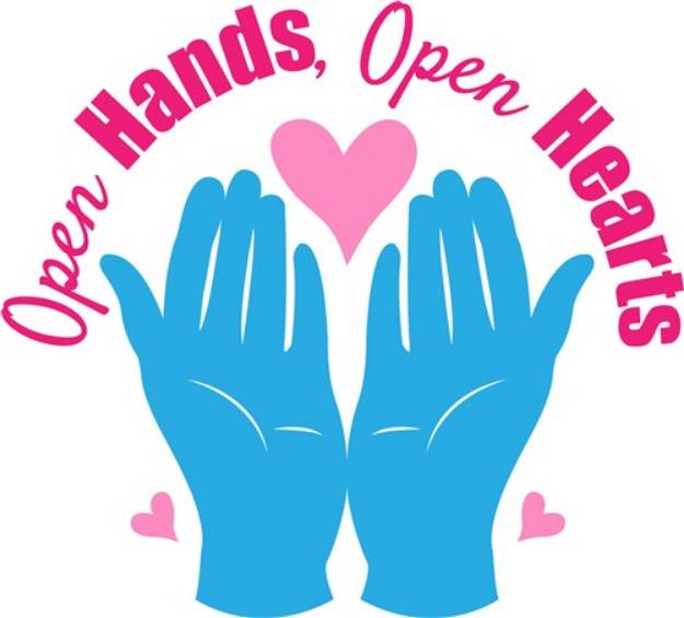 Picture of Open Hands Open Hands Open Hearts SVG File