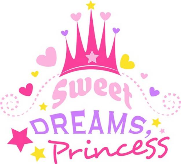 Picture of Sweet Dreams Princess SVG File