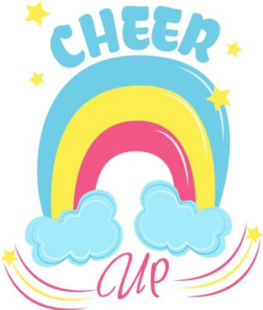 Picture of Rainbow Cheer Up SVG File