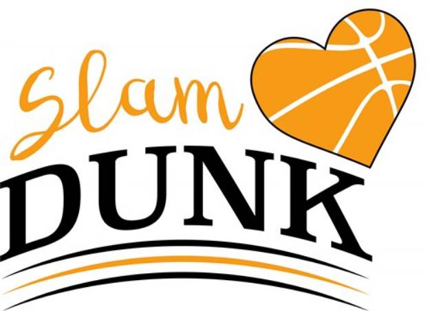 Picture of Basketball Slam Dunk SVG File