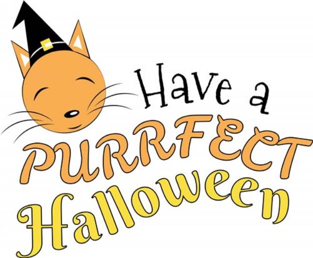 Picture of Have A Purrfect Halloween SVG File