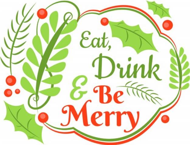Picture of Eat Drink & Be Merry SVG File