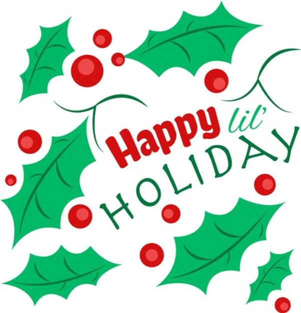 Picture of Happy Lil Holiday SVG File