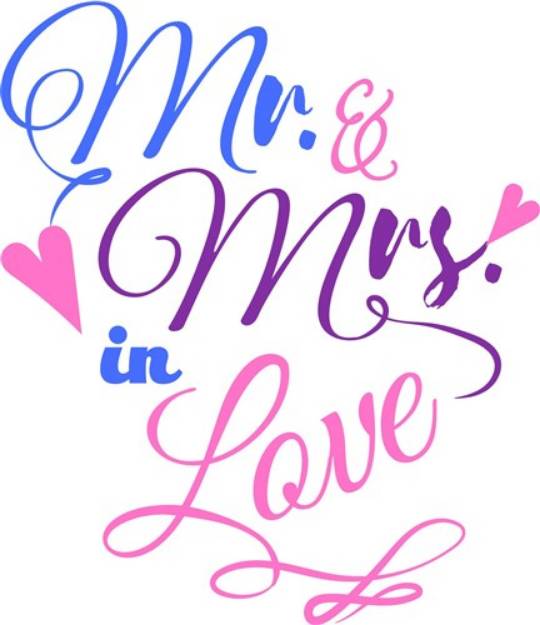 Picture of Mr & Mrs. Love SVG File