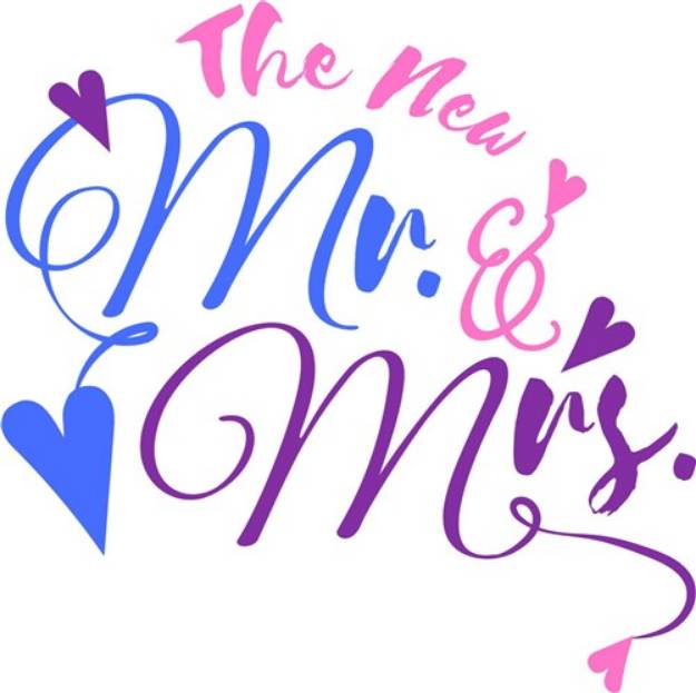 Picture of The New Mr & Mrs SVG File