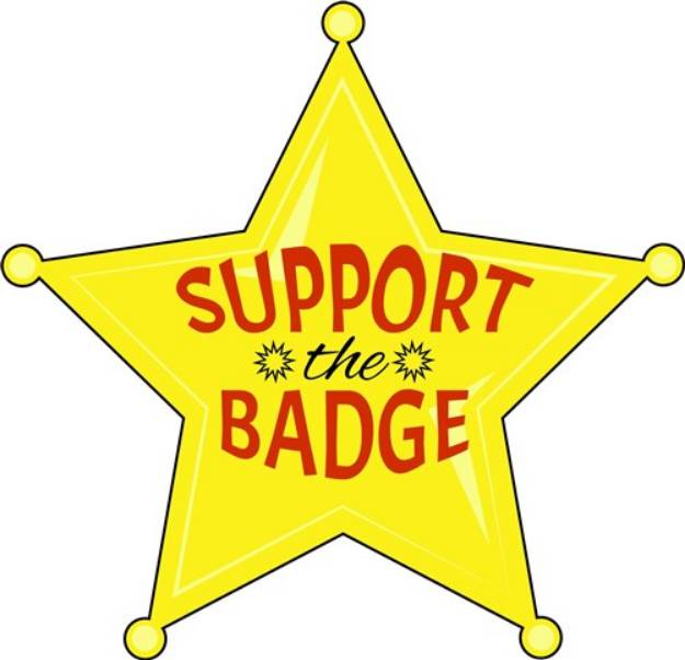Picture of Support The Badge SVG File